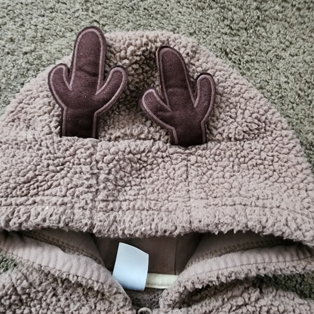 Brown Sherpa Reindeer Jumper, Kid's 3M - Picture 4 of 7